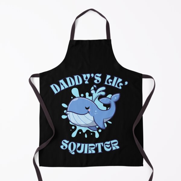 Item preview, Daddy's Lil' Squirter Funny Joke Inappropriate Raunchy Adult Humor Hoodie Sarcastic Meme Gift Offensive Adorable Whale Squirter Design for Family Fun designed and sold by MotivaChic.