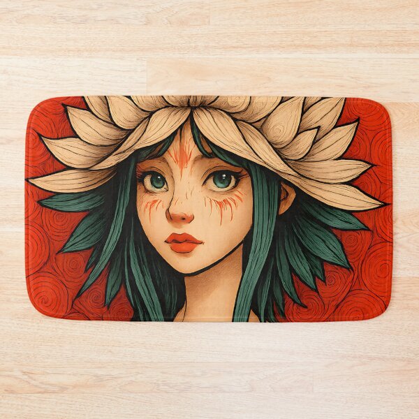 Item preview, Flower Faery. Girl with floral bonnet. designed and sold by Shoot-The-Moon.