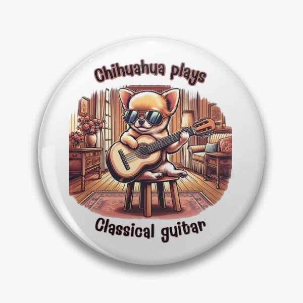 Item preview, Mini Maestro Chihuahua Guitarist designed and sold by Iuqiune.