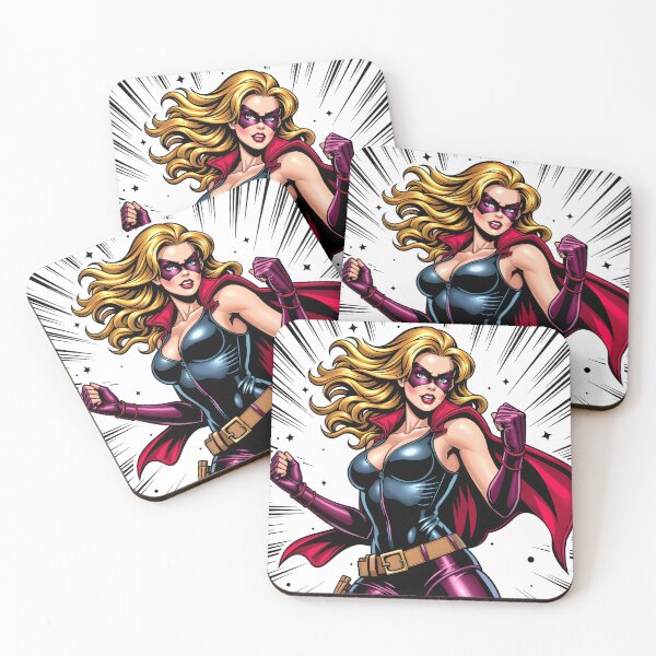 Item preview, Crimson Vixen – Retro Comic Superheroine designed and sold by Field-23.