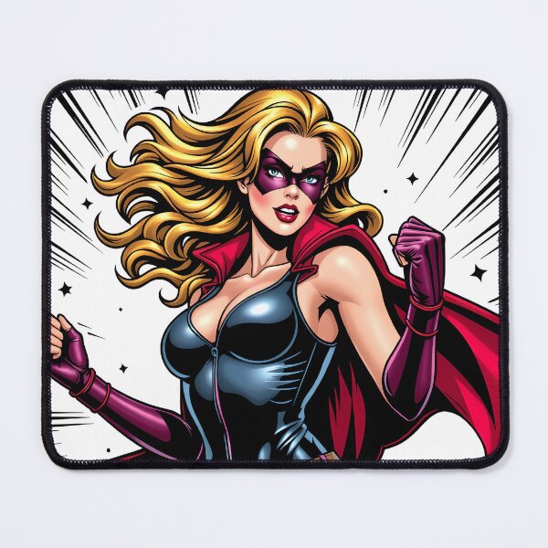 Item preview, Crimson Vixen – Retro Comic Superheroine designed and sold by Field-23.
