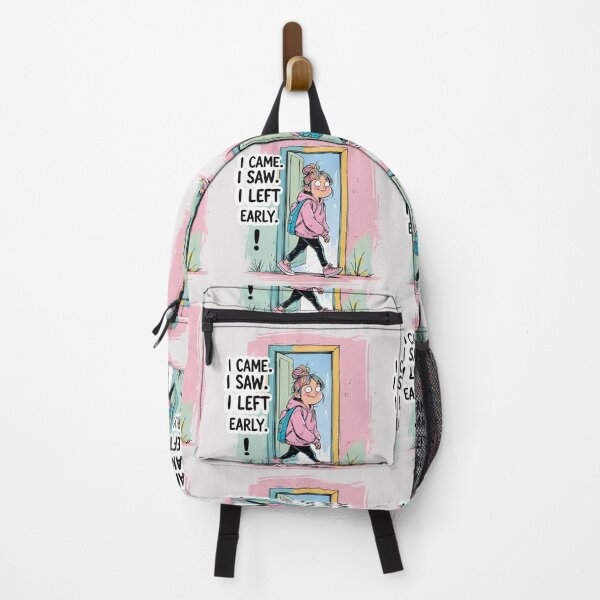 Item preview, I Came I Saw I Left Early - Funny Introvert Quote designed and sold by Irene Catchmind.
