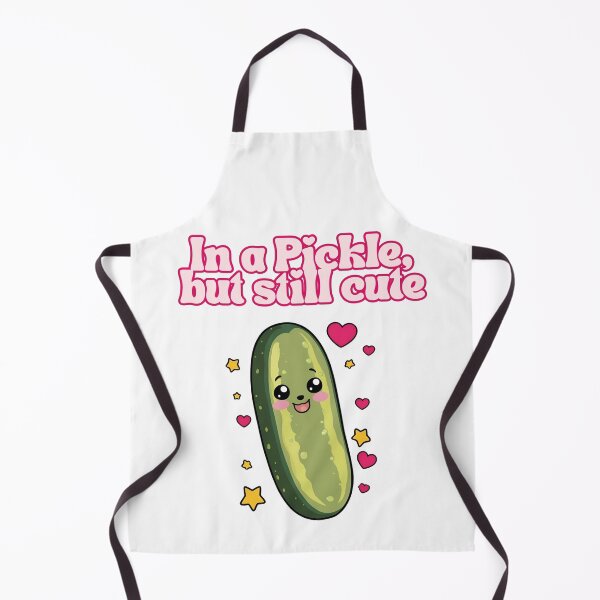Item preview, In a Pickle but Still Cute – Funny Kawaii Pickle Pun Design designed and sold by Jane-Phoenix.