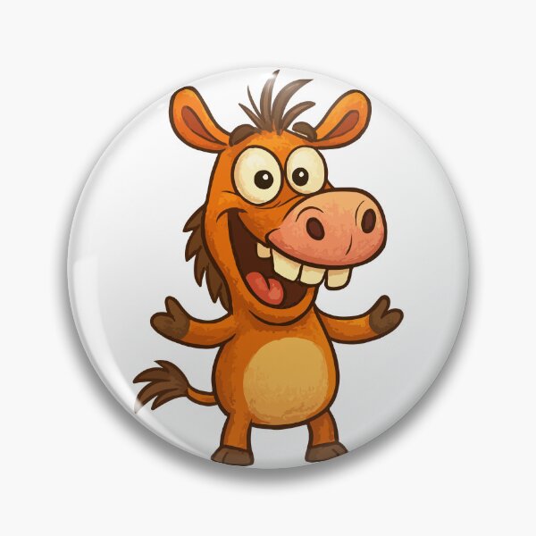 Item preview, Funny Cartoon Donkey – Goofy Animal Art designed and sold by Emanova9.