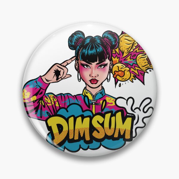 Item preview, DIM SUM BLASTER – Exploding Dumpling Girl Art designed and sold by corie-noon.