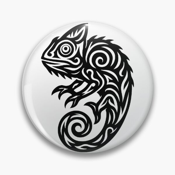 Item preview, Camaleón tribal designed and sold by SpectrumShine.