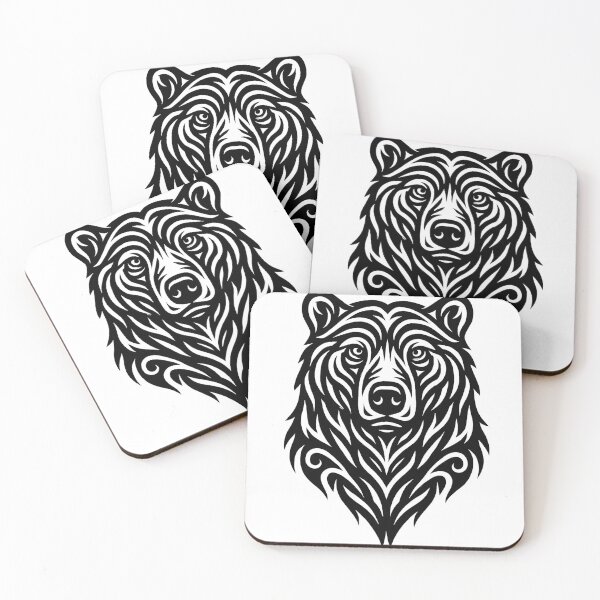 Item preview, Tribal grizzly bear designed and sold by SpectrumShine.