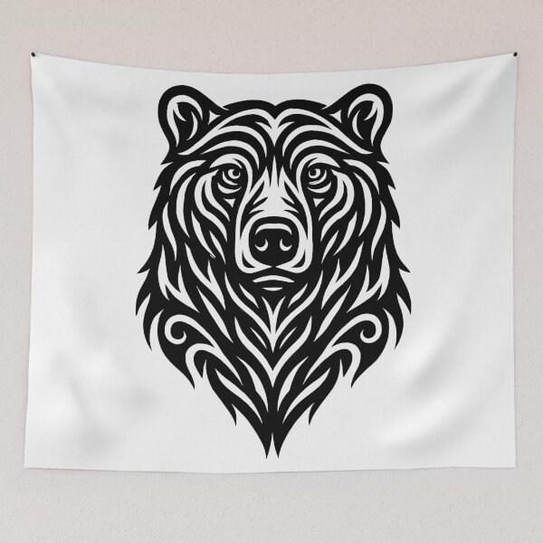 Item preview, Tribal grizzly bear designed and sold by SpectrumShine.