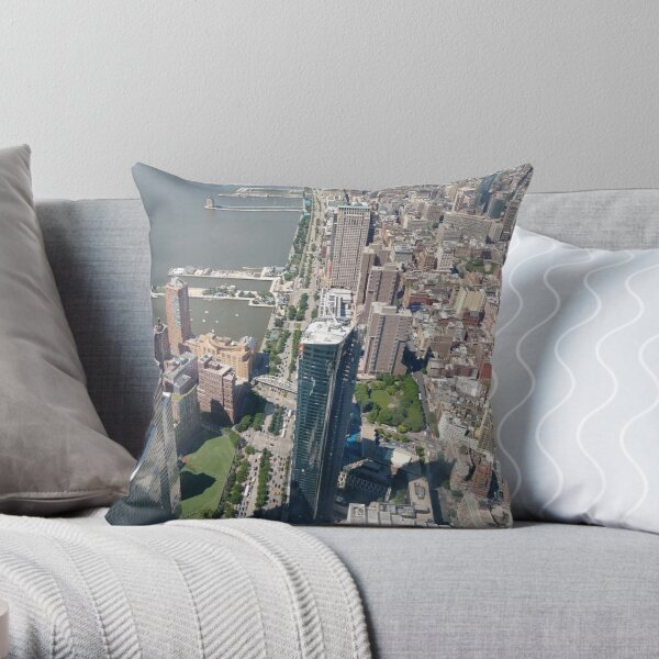 New York, Manhattan, downtown, #NewYork, #Manhattan, #downtown  Throw Pillow
