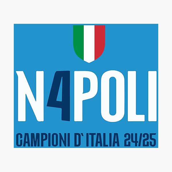 Item preview, Napoli 4th Scudetto Italian Champions 2024/2025 designed and sold by SnoeMerch.