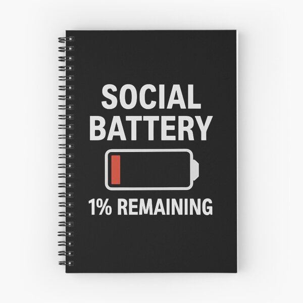 Item preview, Social Battery: 1% Remaining – Low Battery designed and sold by WonderBox.