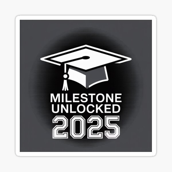Item preview, Milestone Unlocked – Minimalist Tech-Inspired Graduation 2025 Design designed and sold by High School Spirit.