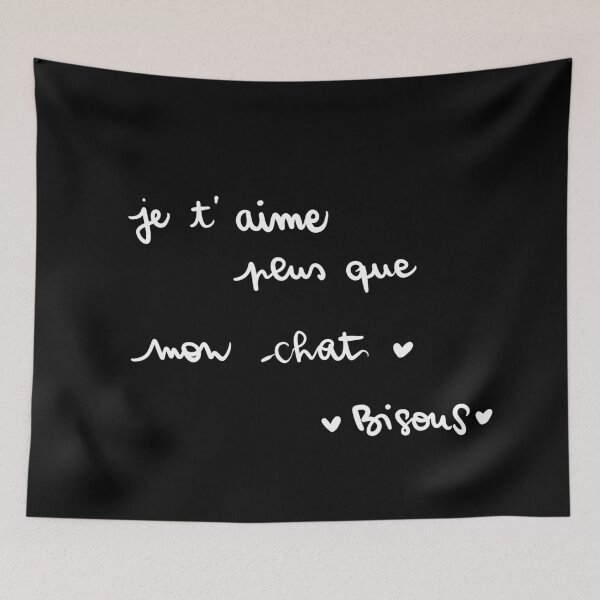 Item preview, I love you more than my cat kisses designed and sold by Le Bureau des Rêves by Lafillequirevaittrop.