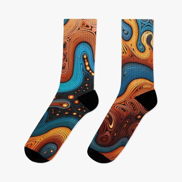 Item preview, Aboriginal Inspired Dot Art - Water Ways designed and sold by GrinGalore.