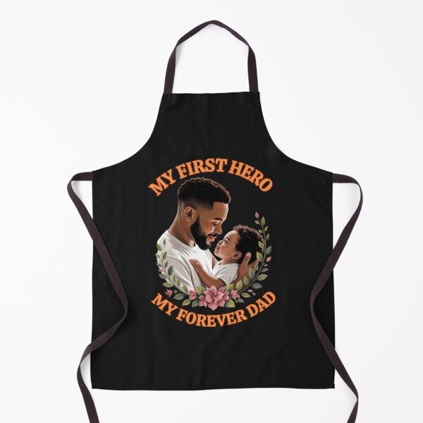 Item preview, Black Father Holding Baby With Flowers: My First Hero My Forever Dad designed and sold by elynne9.