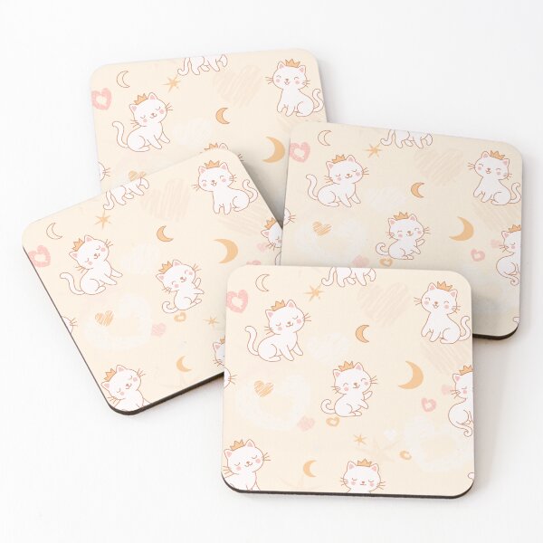 Item preview, Cute Princess Cats Seamless Pattern designed and sold by babanovaesha.