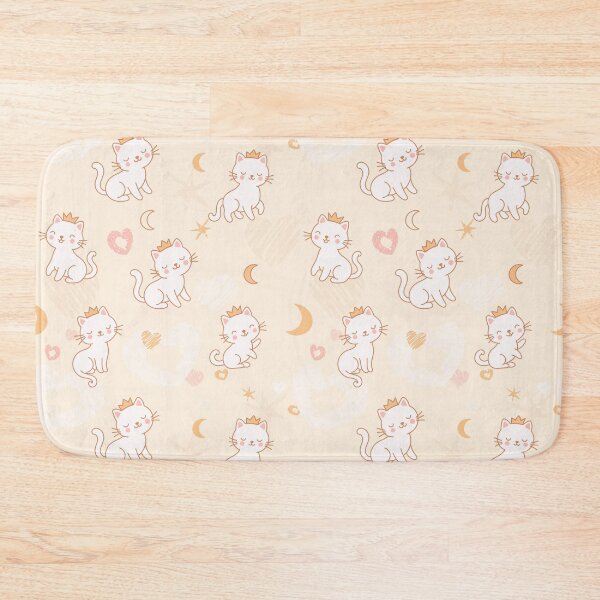 Item preview, Cute Princess Cats Seamless Pattern designed and sold by babanovaesha.