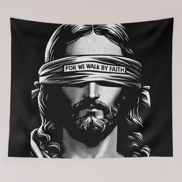 Item preview, 2 Corinthians 5:7 For We Walk By Faith Not By Sight designed and sold by plushism.