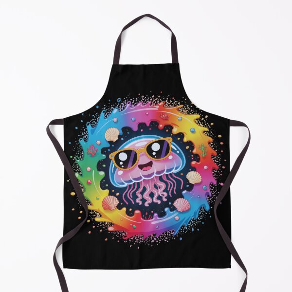 Item preview, Kawaii Jellyfish Cute Colorful designed and sold by MadCatPrints.