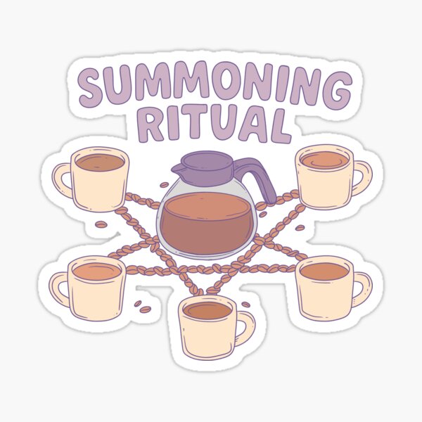 Artikel-Vorschau von Kaffeebeschwörungsritual Hexen-Koffein-Chaos, designt und verkauft von Jess.a.creates.