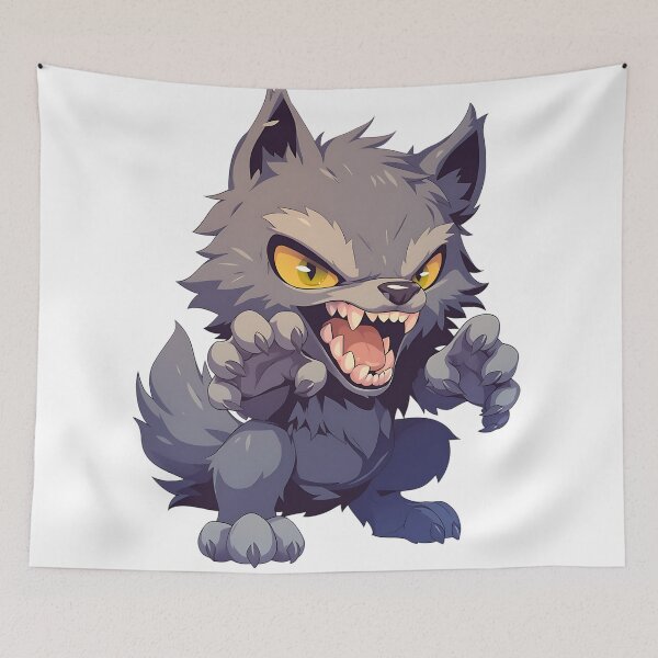 Item preview, Spooky Cute Werewolf designed and sold by bapupa.
