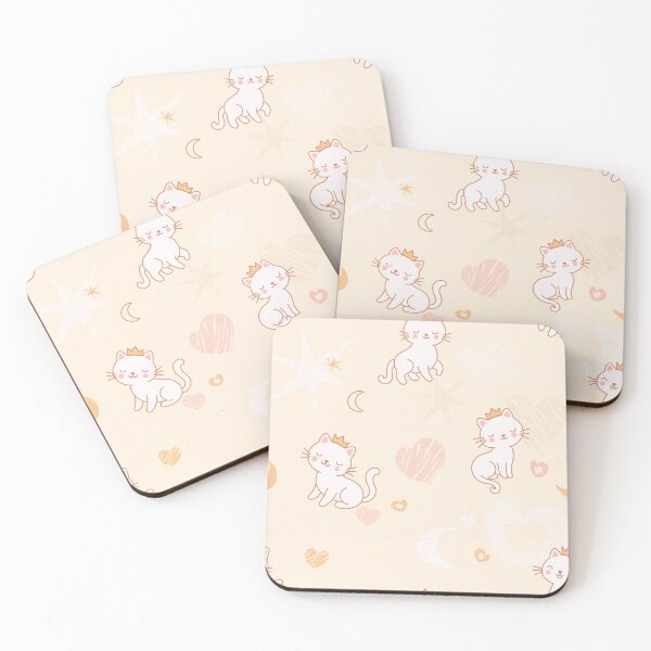 Item preview, Cute Princess Cats Seamless Pattern designed and sold by babanovaesha.