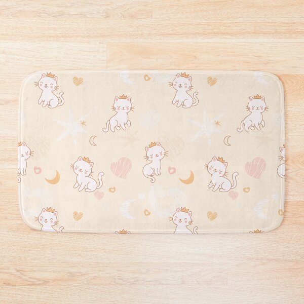Item preview, Cute Princess Cats Seamless Pattern designed and sold by babanovaesha.
