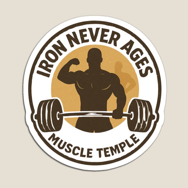 Item preview, Muscle Temple – El hierro nunca envejece (Edición oscura y clara) designed and sold by MaPerle.