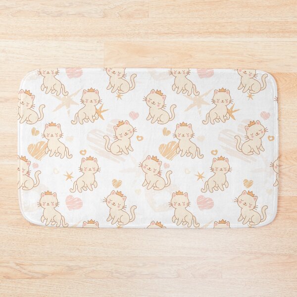Item preview, Cute Princess Cats Seamless Pattern designed and sold by babanovaesha.