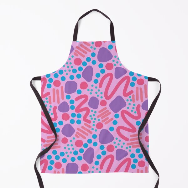 Item preview, Abstract squiggle pebble spot lines pink repeating pattern designed and sold by aaaamzhhh.