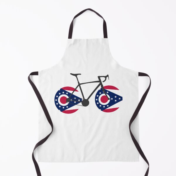 Artikelvorschau, Radfahren mit Ohio-Flagge entworfen und verkauft von Esskay Designs.