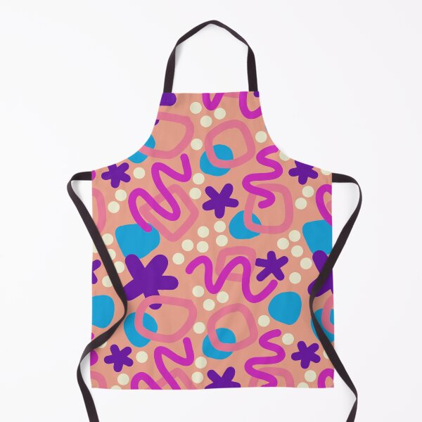 Item preview, Abstract squiggle star orange repeating pattern designed and sold by aaaamzhhh.