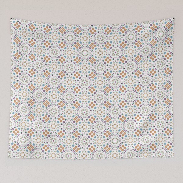 Item preview, widescreen abstract svg seamless colorful repeat pattern designed and sold by Abrahamjrnd.