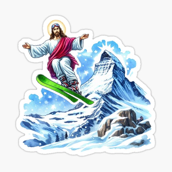 Item preview, Tremplin de saut à ski de Jésus designed and sold by ryanapples2.