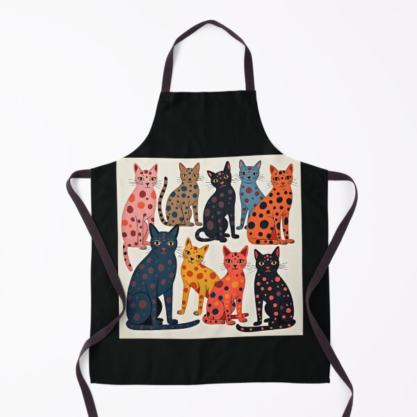 Item preview, Nine multicolored spotted kittens designed and sold by FrascatiStudio.