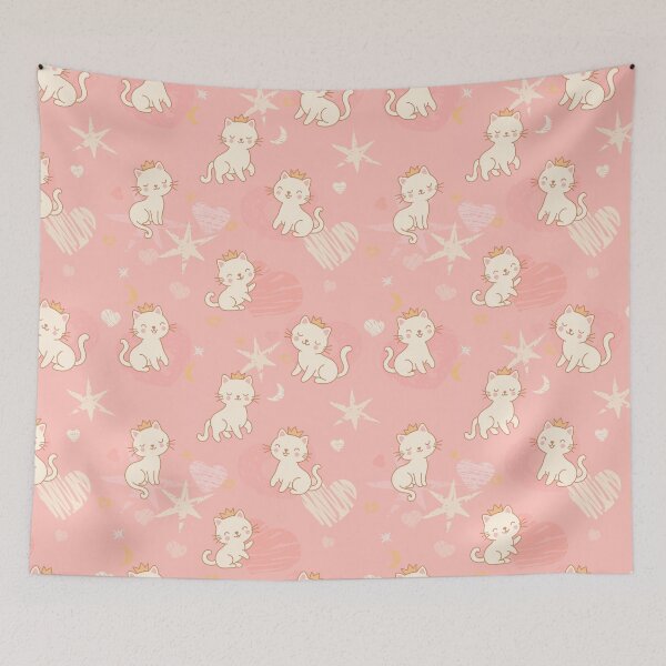 Item preview,  Cute Princess Cats Seamless Pattern designed and sold by babanovaesha.