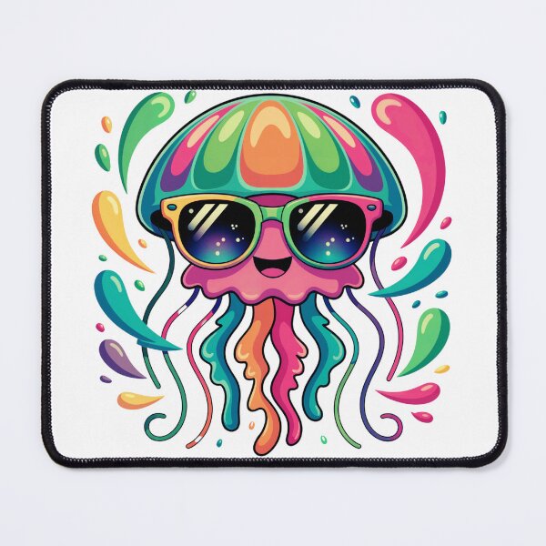 Item preview, Kawaii Jellyfish Colorful Sunglasses designed and sold by MadCatPrints.