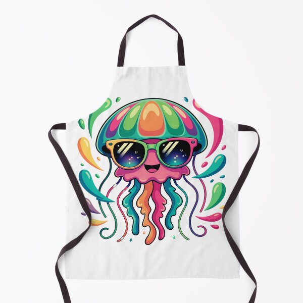 Item preview, Kawaii Jellyfish Colorful Sunglasses designed and sold by MadCatPrints.