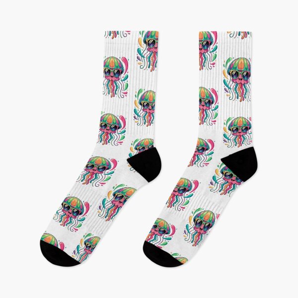 Item preview, Kawaii Jellyfish Colorful Sunglasses designed and sold by MadCatPrints.