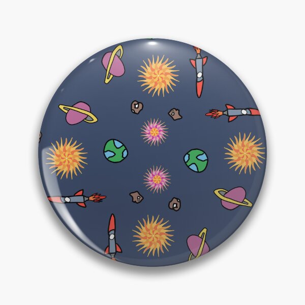 Item preview, Space Doodle Pattern with Rockets and Planets designed and sold by JKDESING.