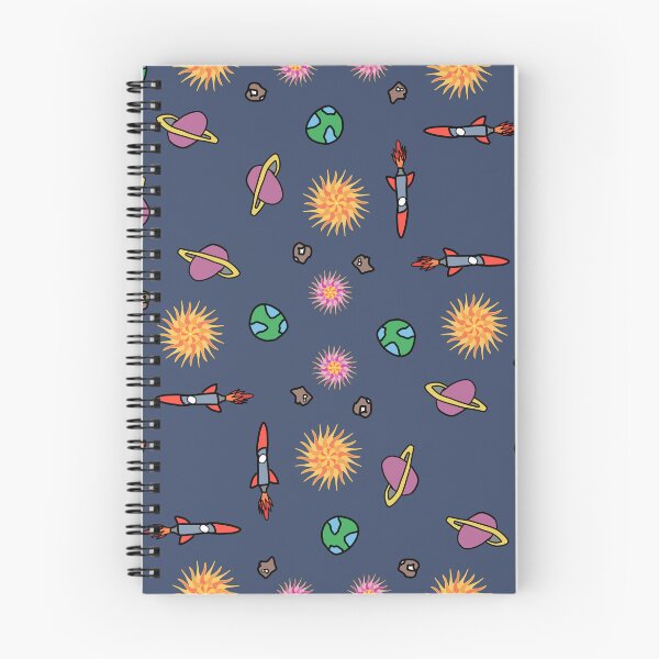 Item preview, Space Doodle Pattern with Rockets and Planets designed and sold by JKDESING.