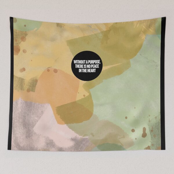 Item preview, Abstract City Art with Inspirational Quote – “Without a Purpose, There Is No Peace” – AI Modern Urban Painting Design designed and sold by knalpot-design.
