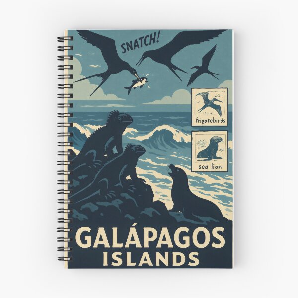 Item preview, Galápagos Islands Wildlife – Frigatebirds, Iguanas & Sea Lions designed and sold by WildlifeInc.