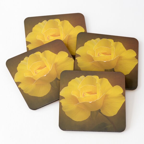 Item preview, Digitally painted yellow rose designed and sold by Sue Leonard.