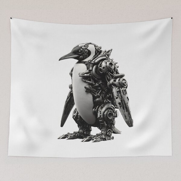 Item preview, Mechanical Penguin designed and sold by Trexart-Shop.