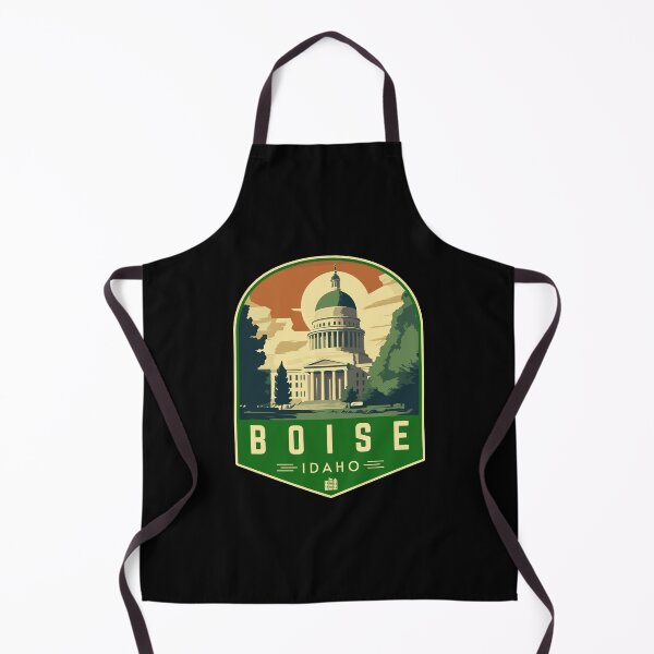 Item preview, Boise in Idaho, USA Retro Travel Art Emblem designed and sold by MaateoDesign.