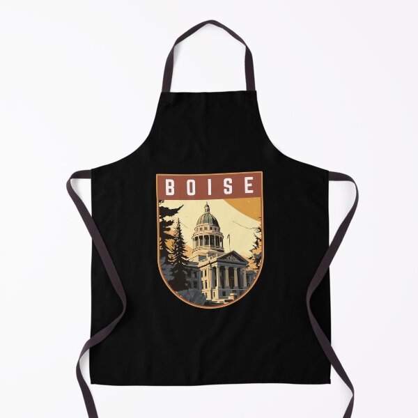 Item preview, Boise in Idaho, USA Vintage Travel Art Badge designed and sold by MaateoDesign.
