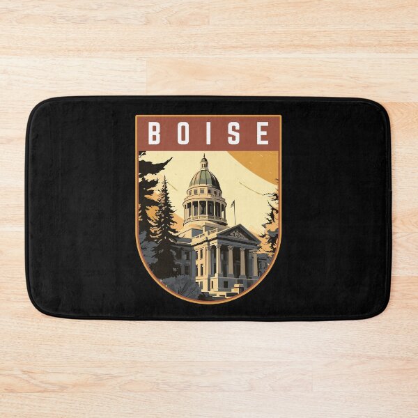 Item preview, Boise in Idaho, USA Vintage Travel Art Badge designed and sold by MaateoDesign.