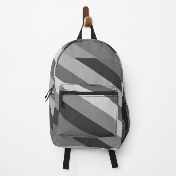 Item preview, Grey monochrome black white diagonal stripes design designed and sold by ModSupporters.