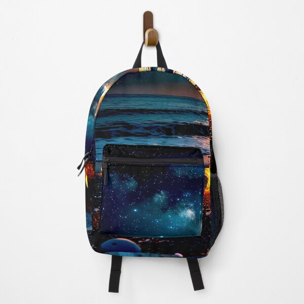 Item preview, Moonlit Beach with Glowing Stars designed and sold by Exodoi.